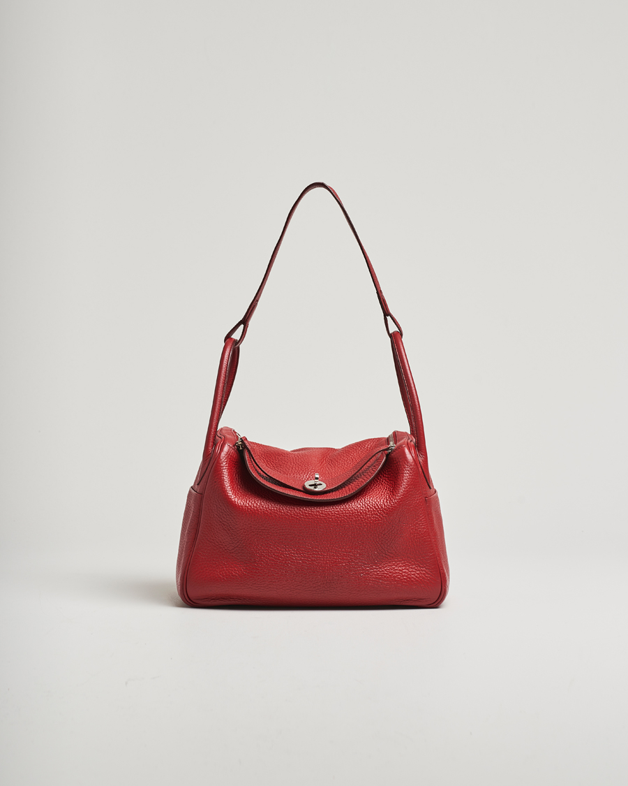 Mies | Pre-Owned & Vintage Bags | Hermès Pre-Owned | Lindy 30 Bag Taurillon Clemence Leather Red