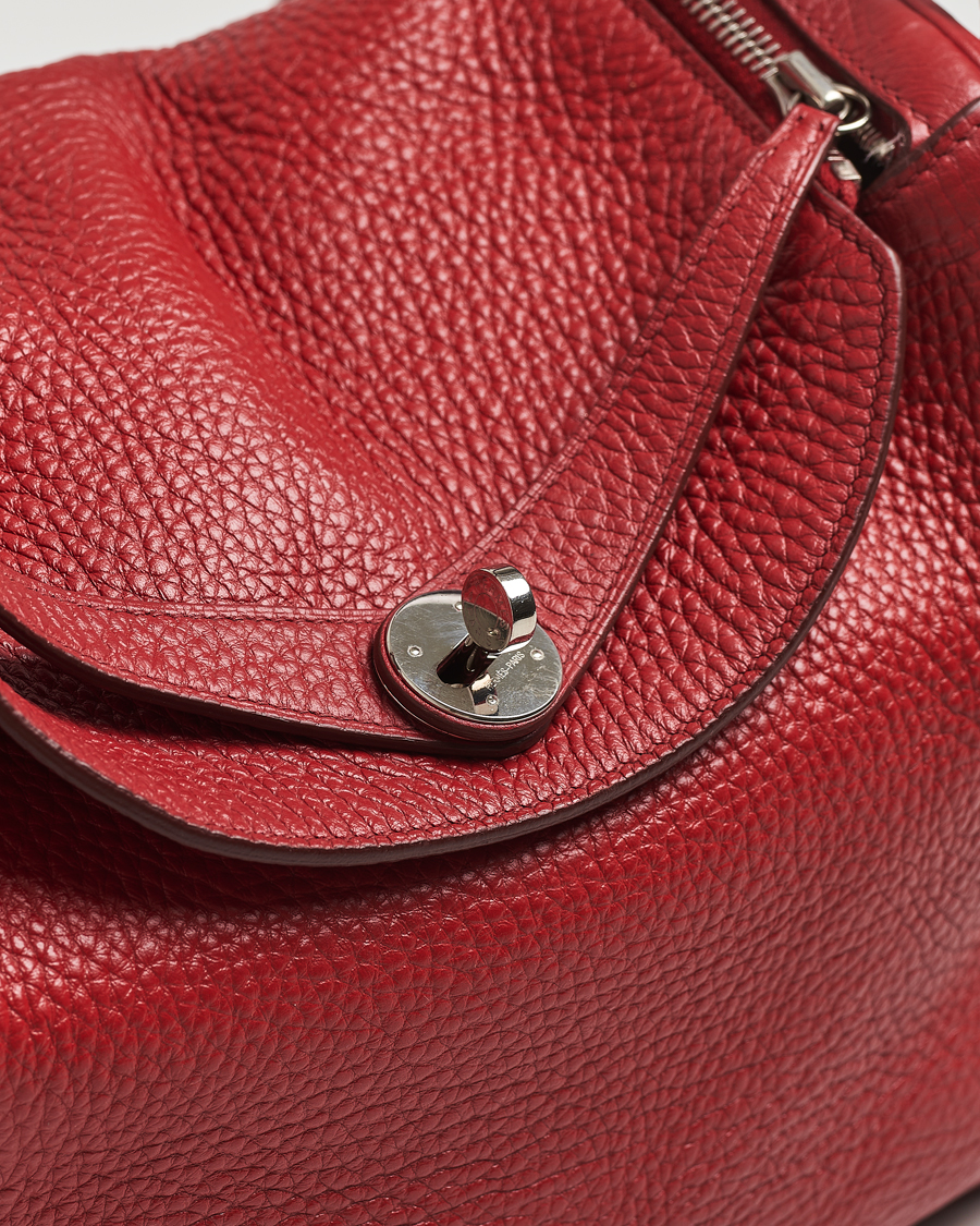 Mies | Pre-Owned & Vintage Bags | Hermès Pre-Owned | Lindy 30 Bag Taurillon Clemence Leather Red