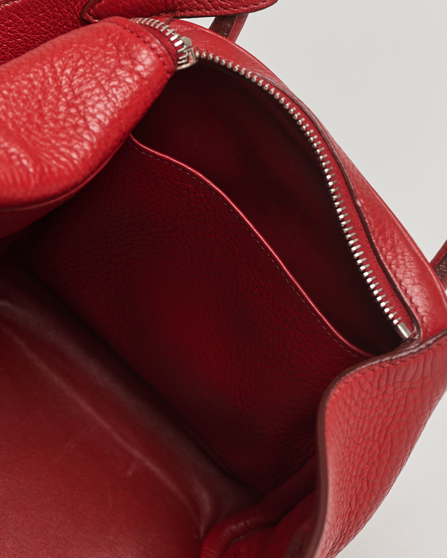 Mies | Pre-Owned & Vintage Bags | Hermès Pre-Owned | Lindy 30 Bag Taurillon Clemence Leather Red