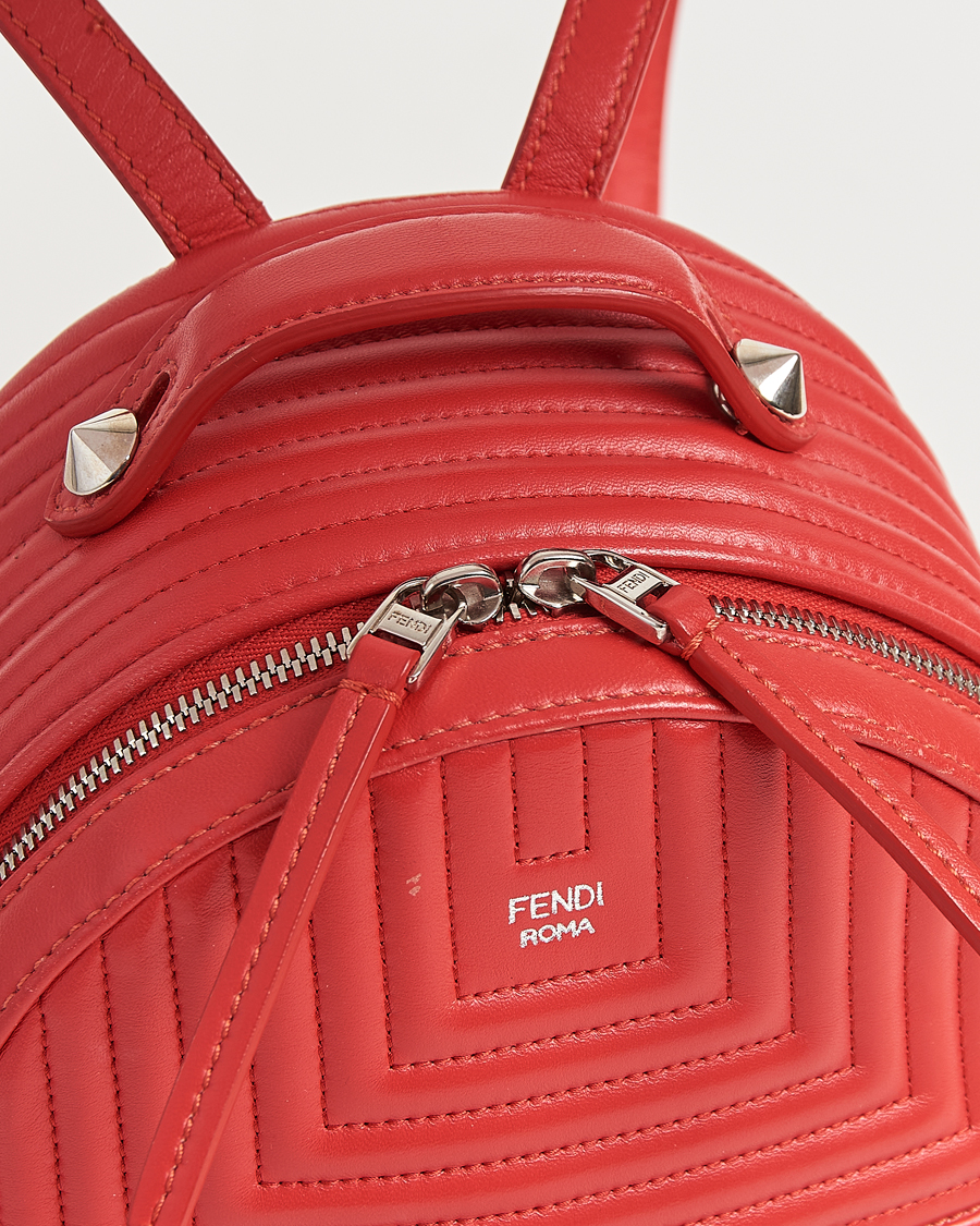 Mies | Fendi Pre-Owned Calfskin Backpack Red | Fendi Pre-Owned | Calfskin Backpack Red