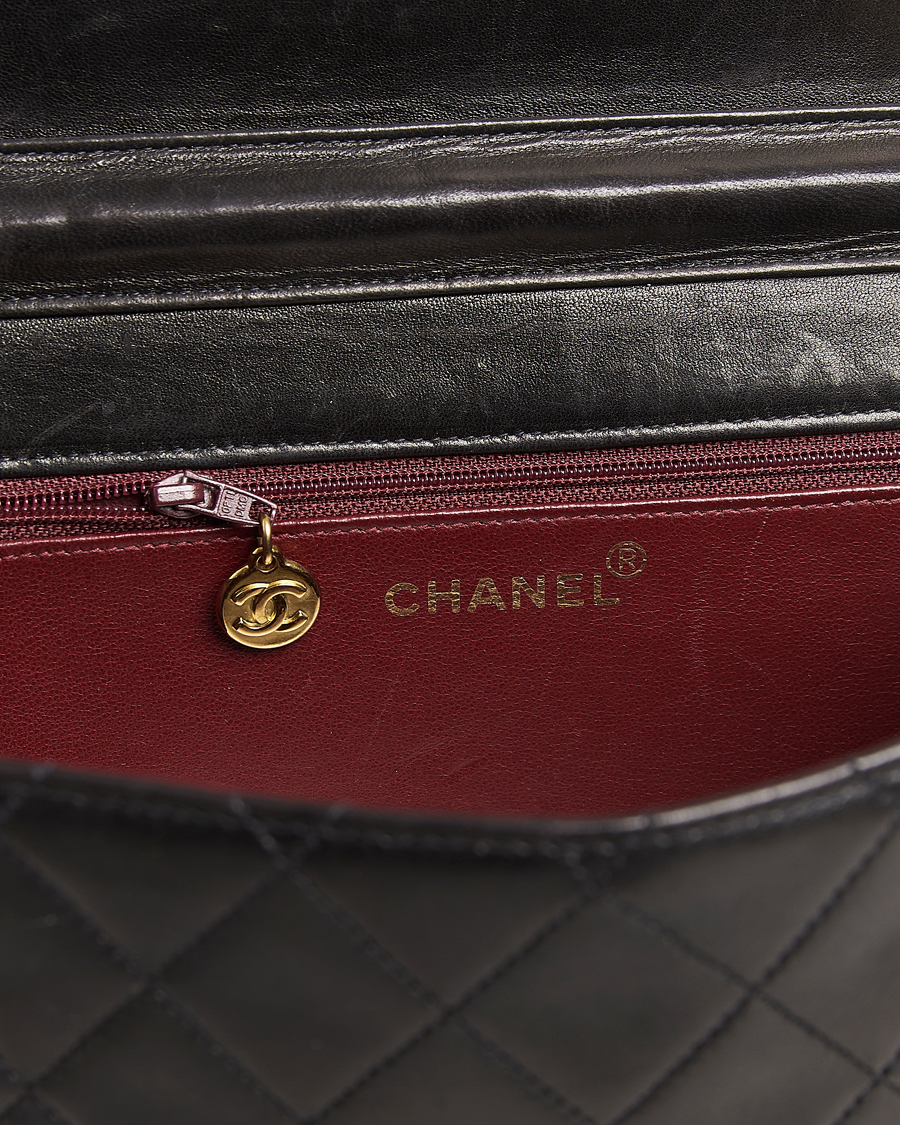 Mies | Pre-Owned & Vintage Bags | Chanel Pre-Owned | Single Flap Bag Black