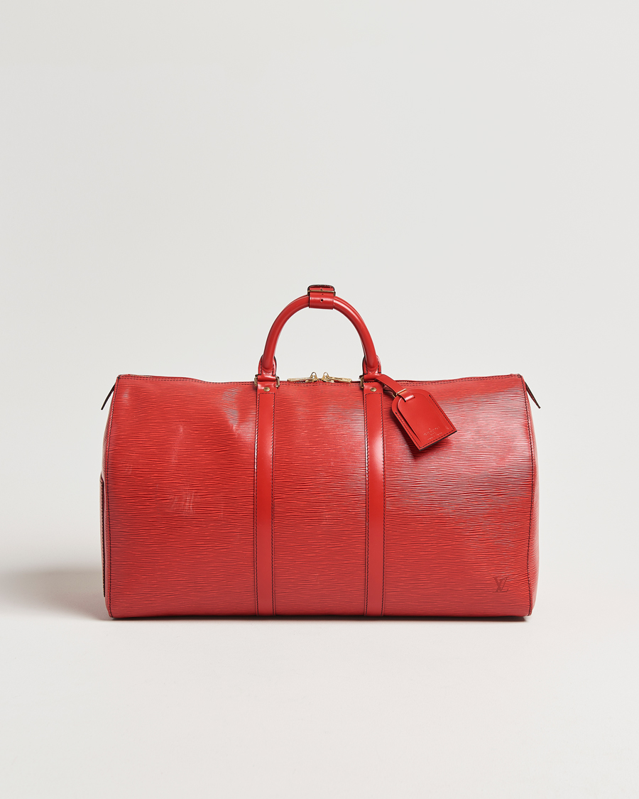 Mies | Louis Vuitton Pre-Owned Keepall 50 Epi Leather Bag Red | Louis Vuitton Pre-Owned | Keepall 50 Epi Leather Bag Red