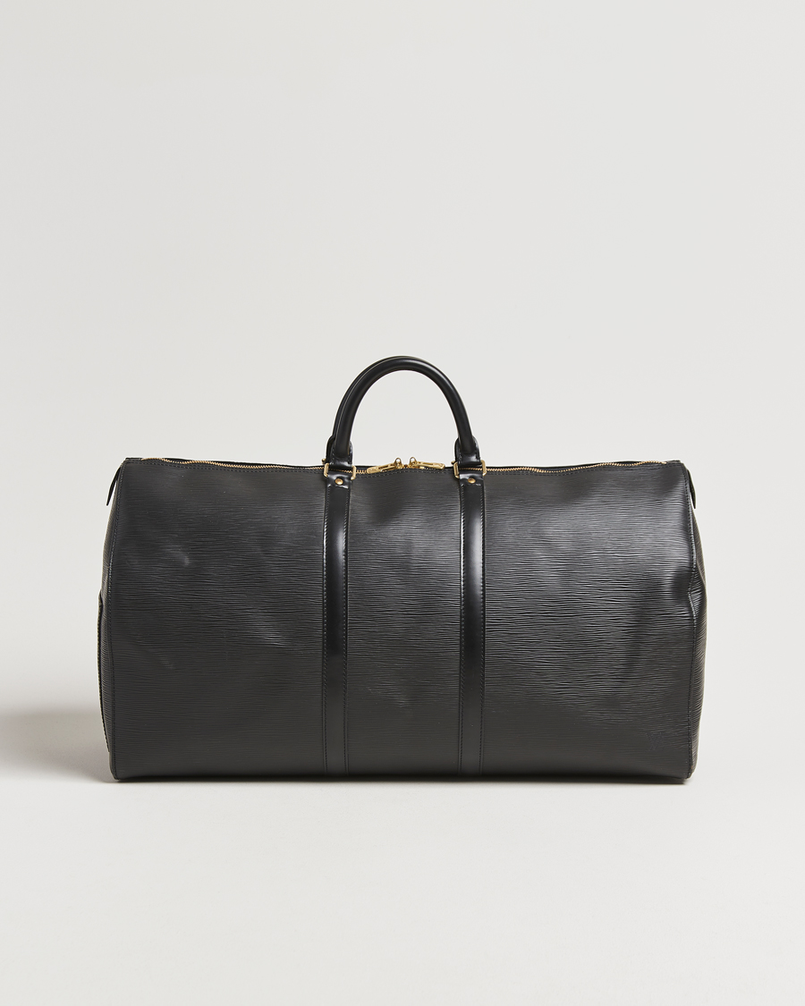 Mies | Louis Vuitton Pre-Owned Keepall 55 Epi Leather Bag Black | Louis Vuitton Pre-Owned | Keepall 55 Epi Leather Bag Black