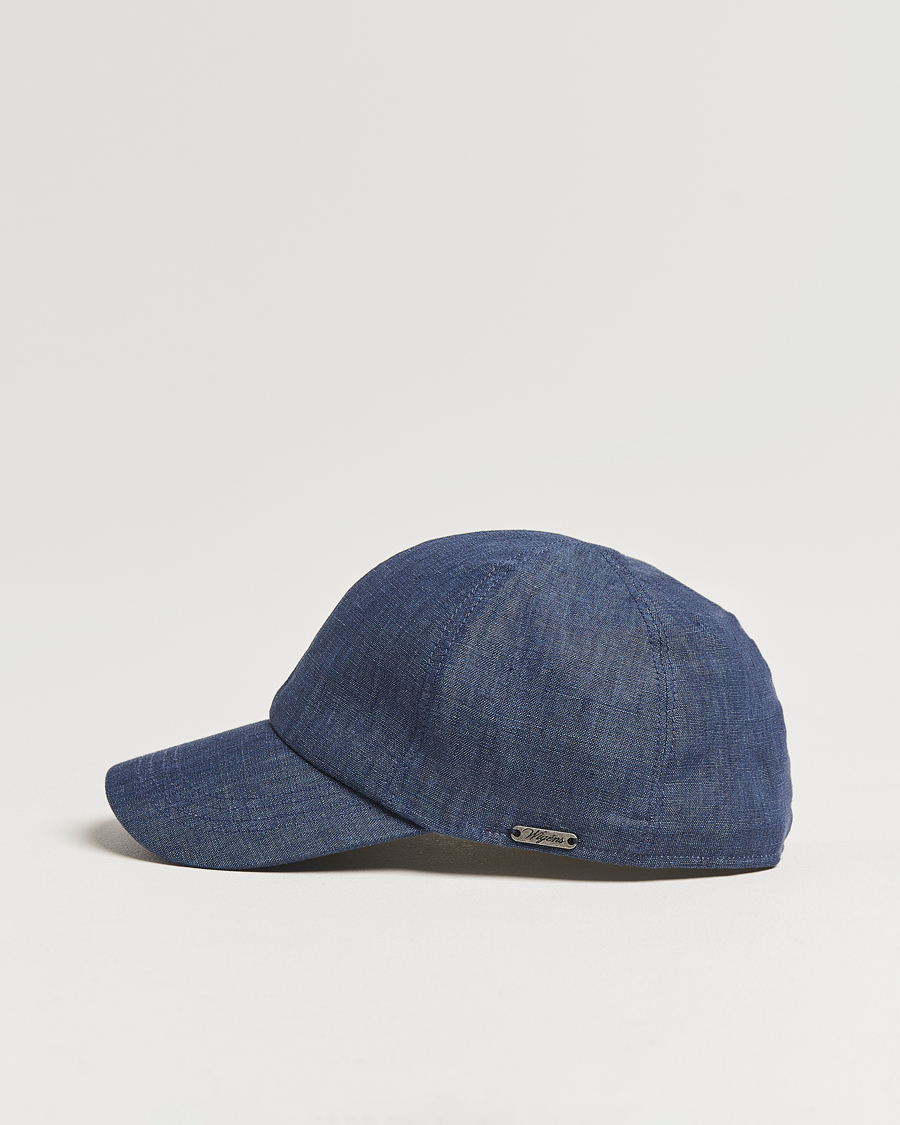 Mies | Päähineet | Wigéns | Baseball Linen Cap Denim Blue