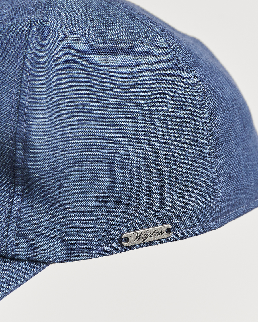 Mies | Päähineet | Wigéns | Baseball Linen Cap Denim Blue