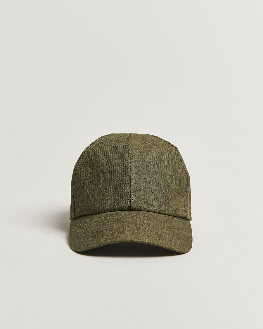 Mies | Päähineet | Wigéns | Baseball Linen Cap Olive