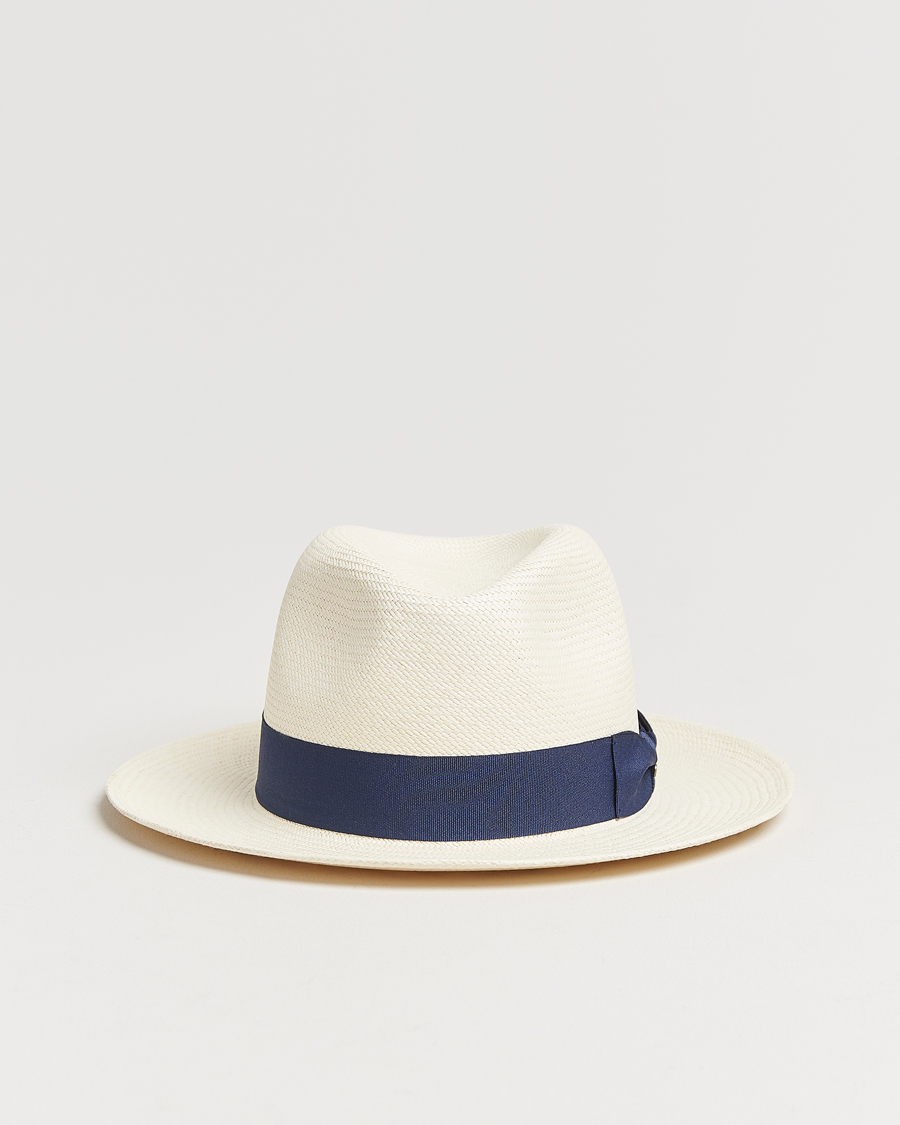 Mies | Päähineet | Wigéns | Panama Hat White/Navy