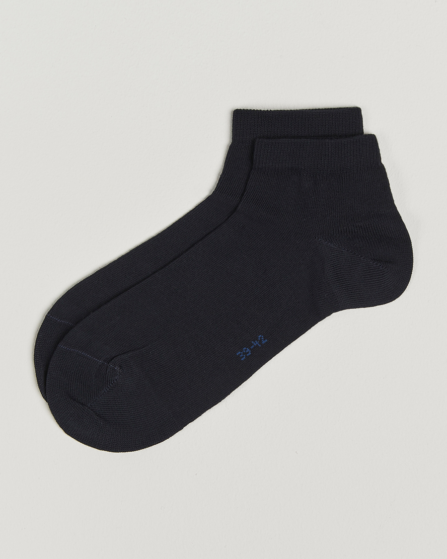 Mies | Alusvaatteet | Falke | Happy 2-Pack Cotton Sneaker Socks Dark Navy