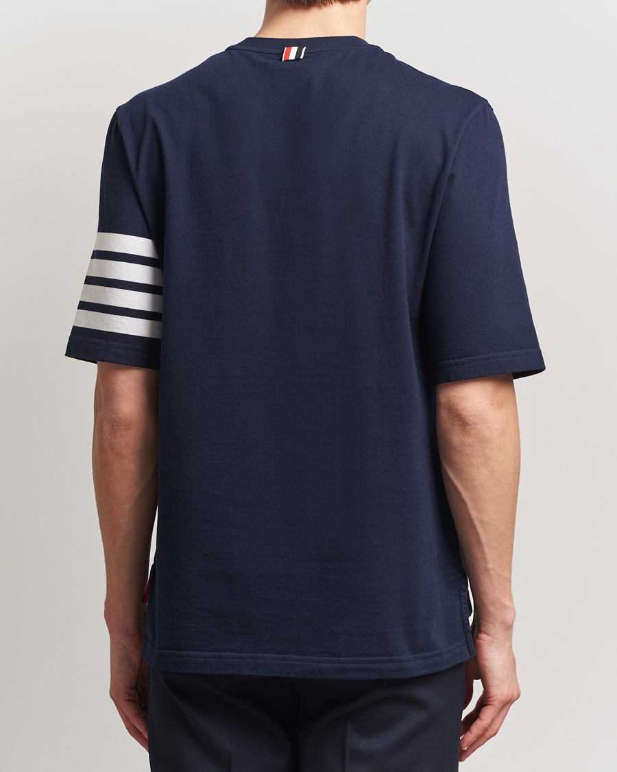 Mies | T-paidat | Thom Browne | 4-Bar T-Shirt Navy