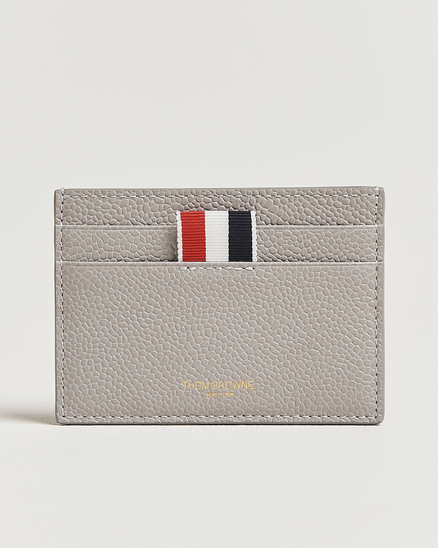Mies | Lompakot | Thom Browne | Double Sided Card Holder Light Grey