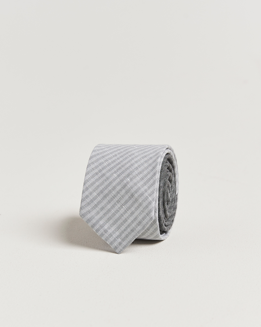 Mies | Solmiot | Thom Browne | Uni Stripe Tie Light Grey