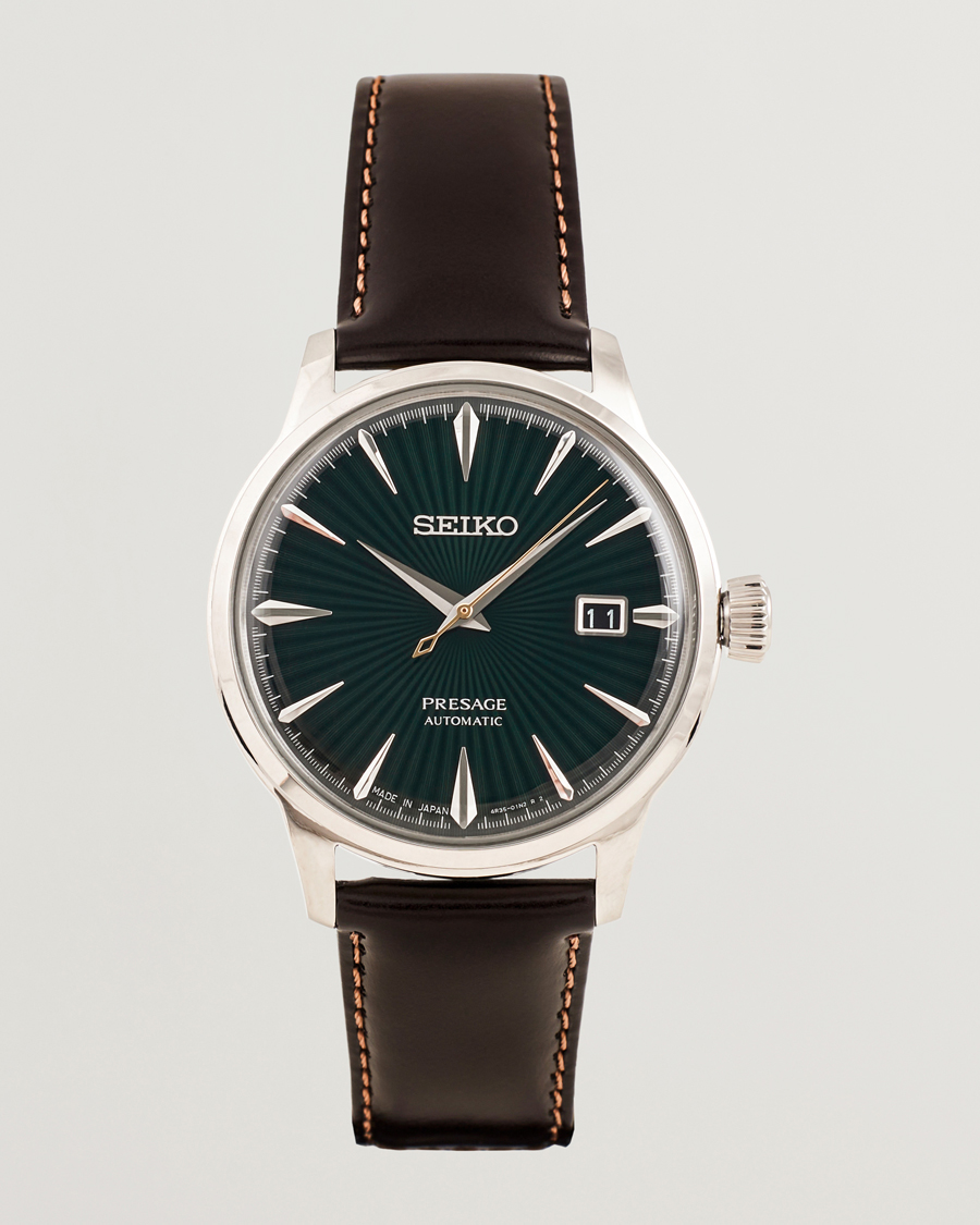Mies | Seiko Presage Automatic Leather 41mm Green Dial | Seiko | Presage Automatic Leather 41mm Green Dial