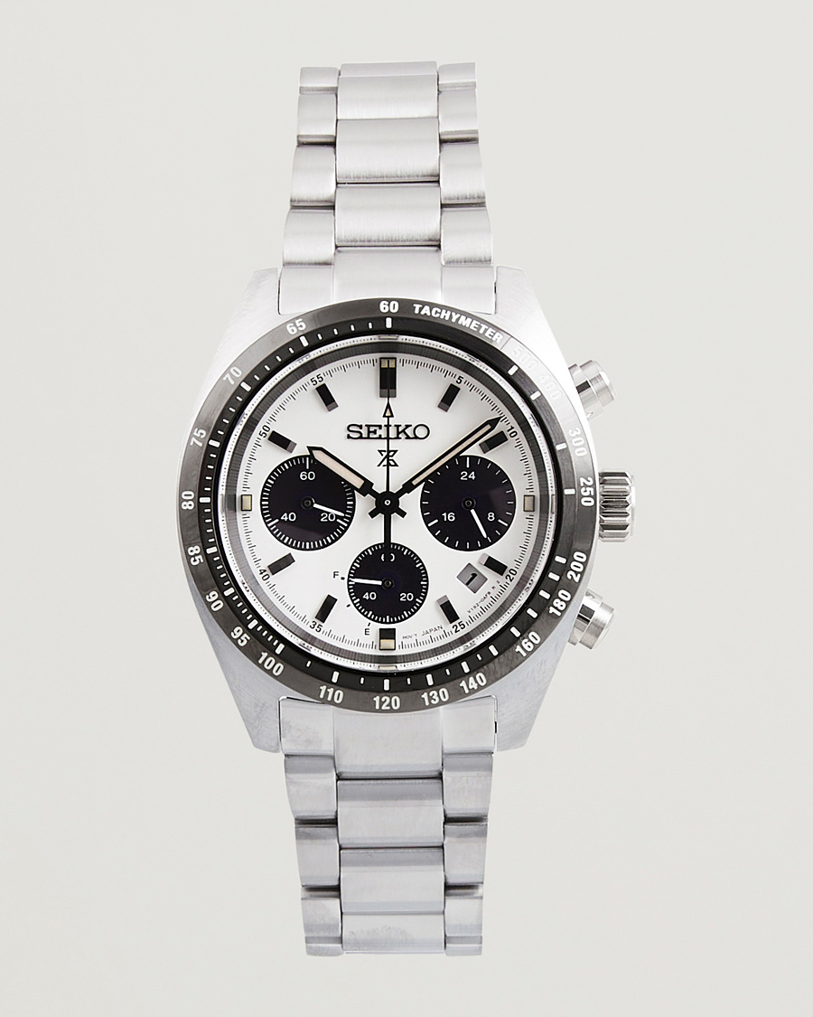 Mies | Seiko Prospex Chronograph Steel 39mm White Dial | Seiko | Prospex Chronograph Steel 39mm White Dial