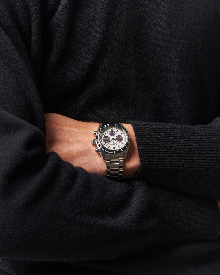 Mies | Seiko Prospex Chronograph Steel 39mm White Dial | Seiko | Prospex Chronograph Steel 39mm White Dial