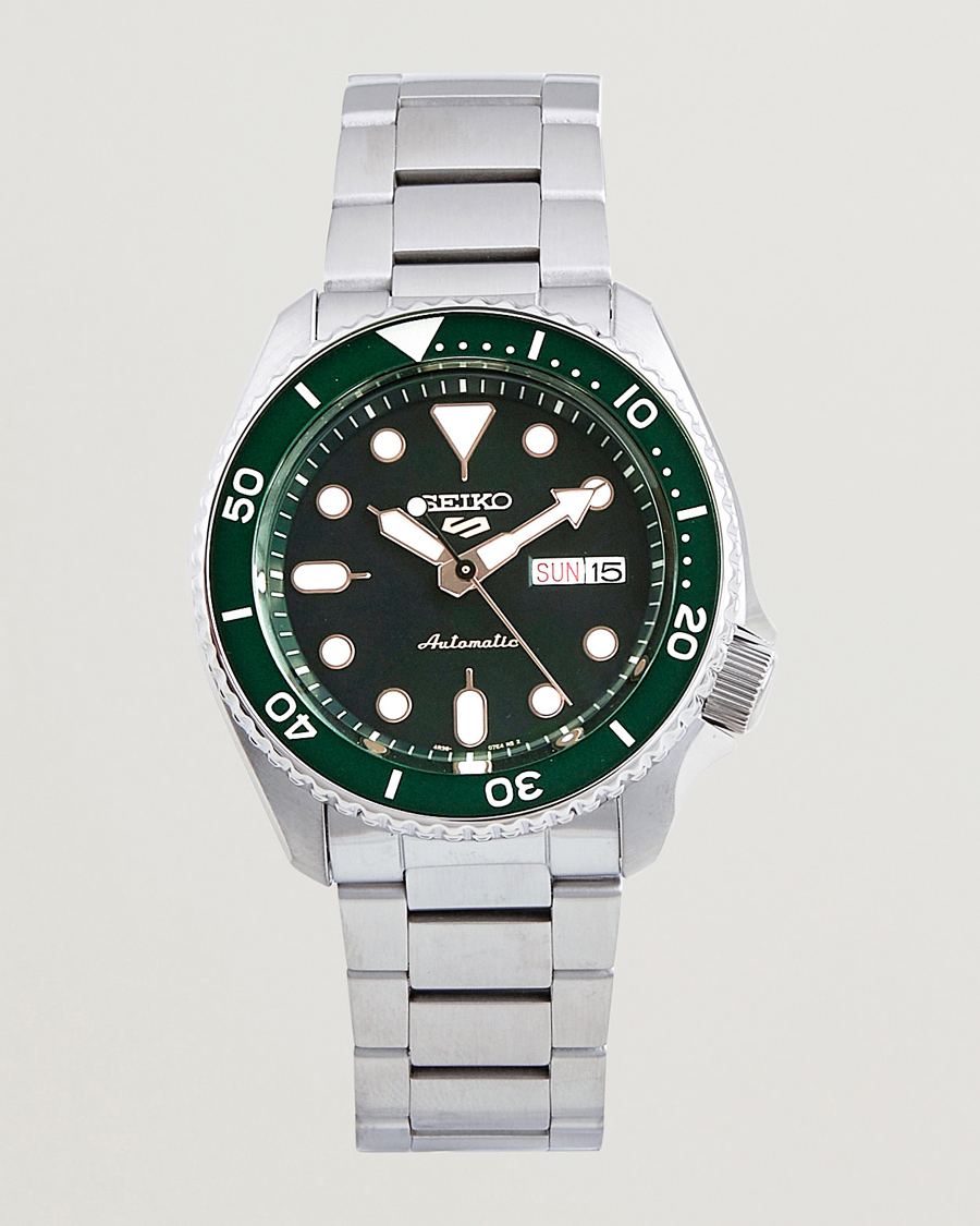 Mies | Seiko 5 Sports Automatic Diver Steel 43mm Green Dial | Seiko | 5 Sports Automatic Diver Steel 43mm Green Dial