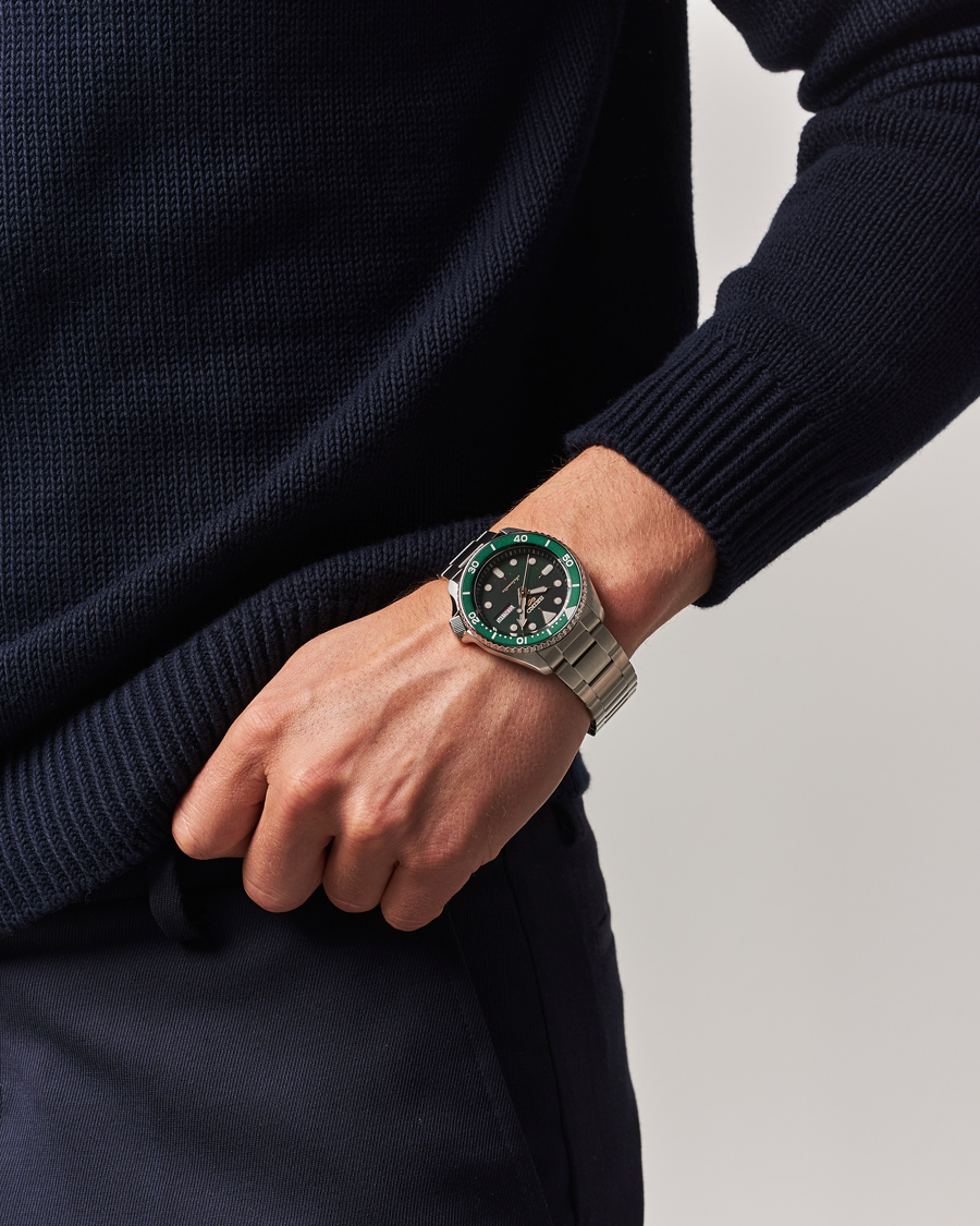 Mies | Seiko 5 Sports Automatic Diver Steel 43mm Green Dial | Seiko | 5 Sports Automatic Diver Steel 43mm Green Dial