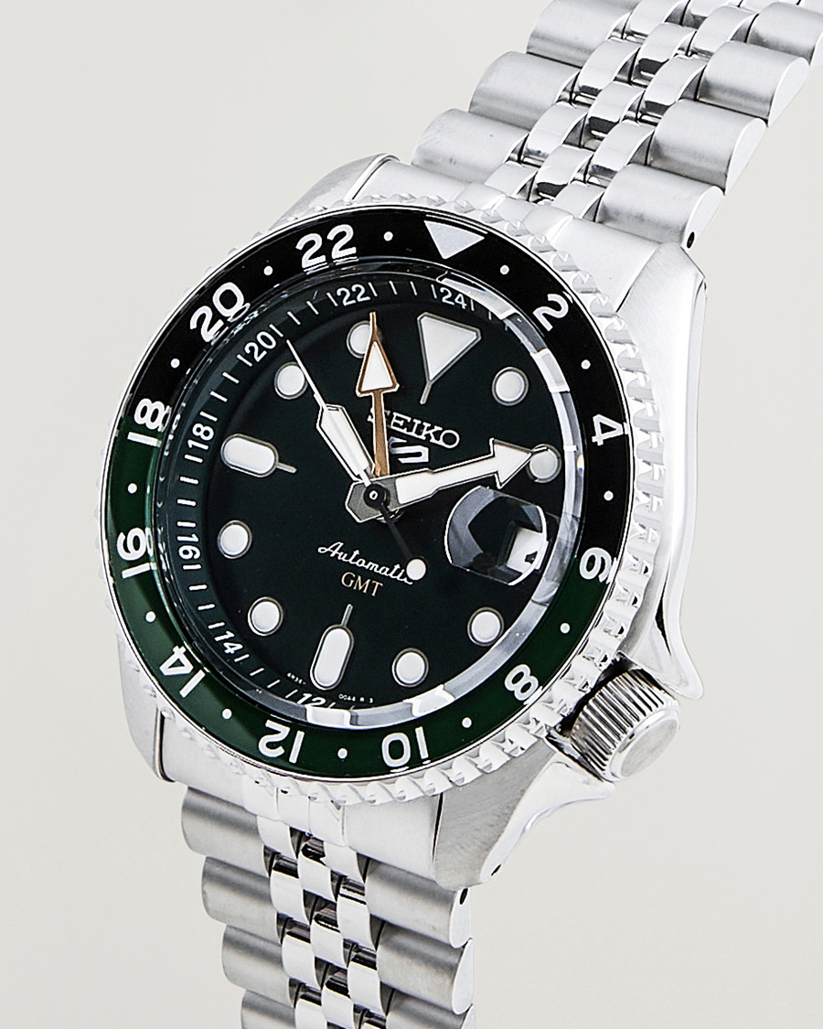 Mies | Seiko 5 Sports Automatic GMT Diver Steel 42mm Green Dial | Seiko | 5 Sports Automatic GMT Diver Steel 42mm Green Dial