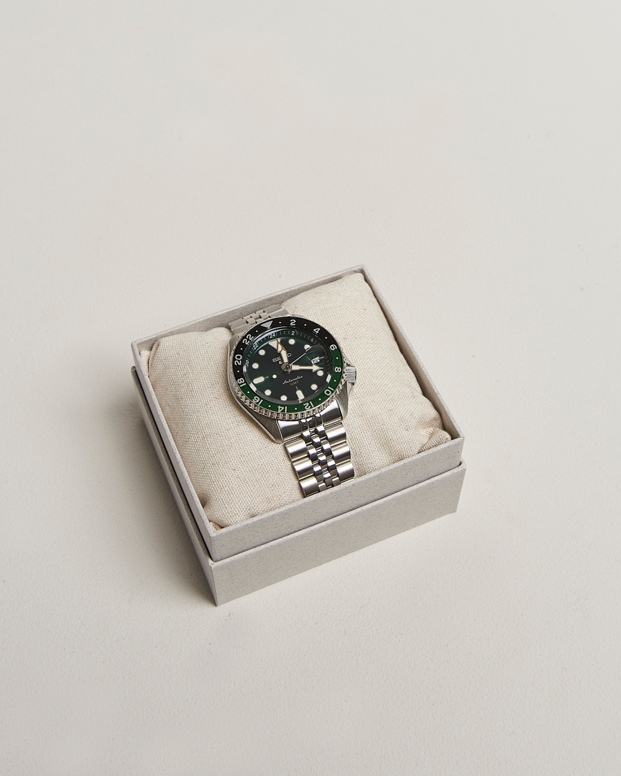Mies | Seiko 5 Sports Automatic GMT Diver Steel 42mm Green Dial | Seiko | 5 Sports Automatic GMT Diver Steel 42mm Green Dial