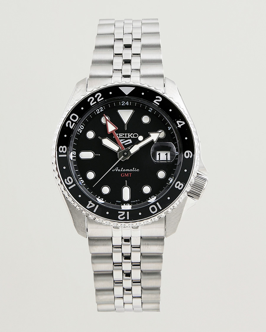 Mies | Seiko 5 Sports Automatic GMT Diver Steel 42mm Black Dial | Seiko | 5 Sports Automatic GMT Diver Steel 42mm Black Dial