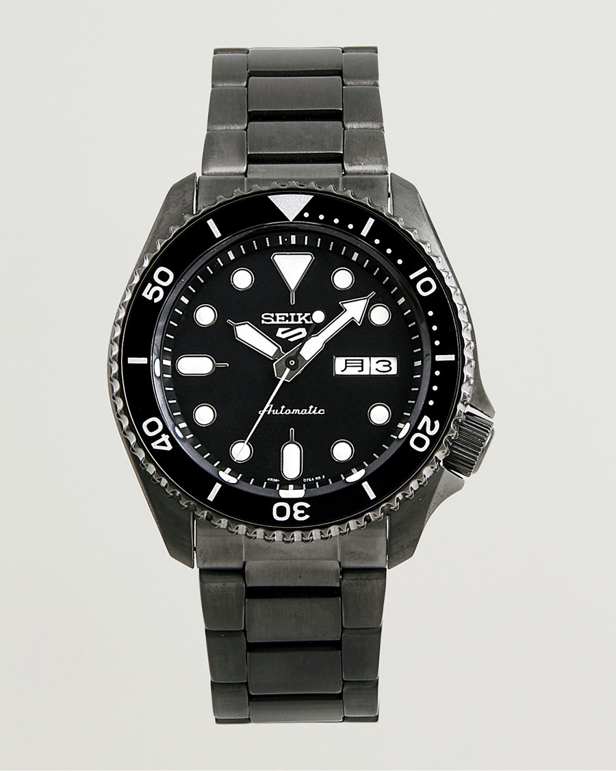 Mies | Seiko 5 Sports Automatic Diver Black Steel 43mm Black Dial | Seiko | 5 Sports Automatic Diver Black Steel 43mm Black Dial