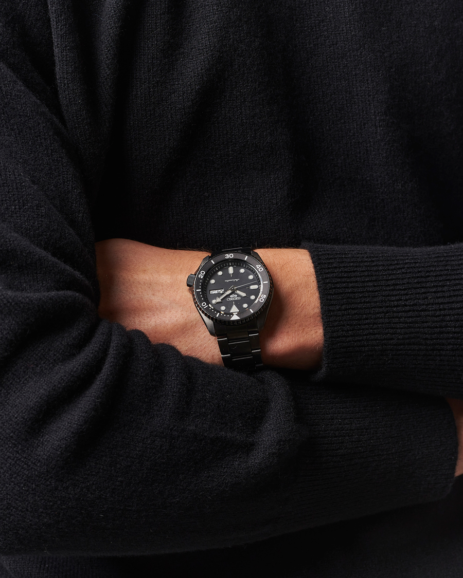 Mies | Seiko 5 Sports Automatic Diver Black Steel 43mm Black Dial | Seiko | 5 Sports Automatic Diver Black Steel 43mm Black Dial