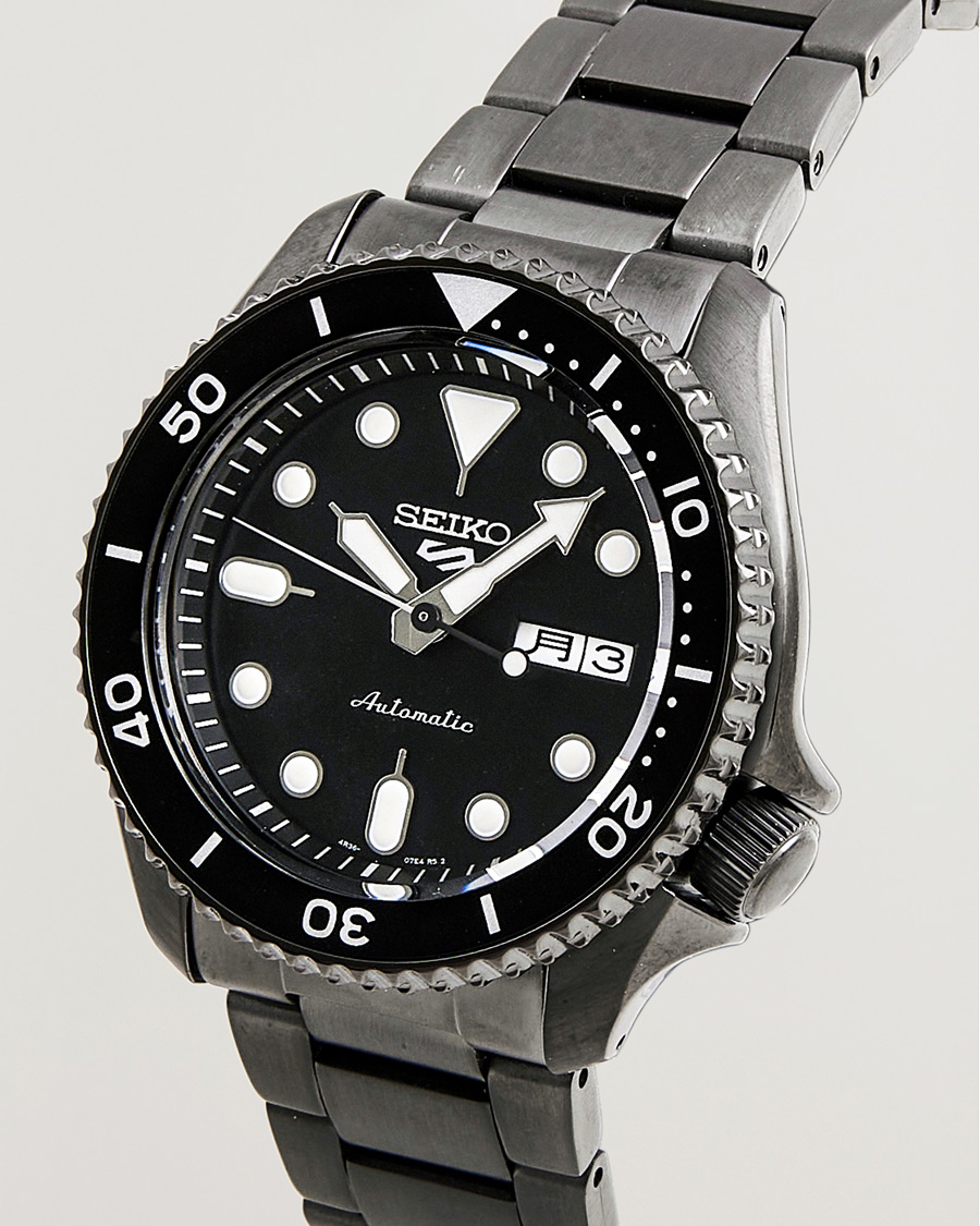 Mies | Seiko 5 Sports Automatic Diver Black Steel 43mm Black Dial | Seiko | 5 Sports Automatic Diver Black Steel 43mm Black Dial