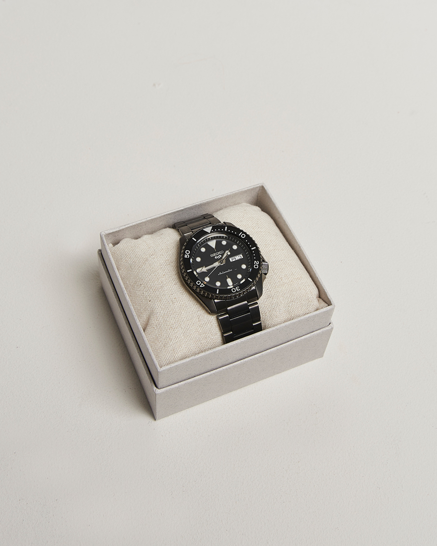 Mies | Seiko 5 Sports Automatic Diver Black Steel 43mm Black Dial | Seiko | 5 Sports Automatic Diver Black Steel 43mm Black Dial