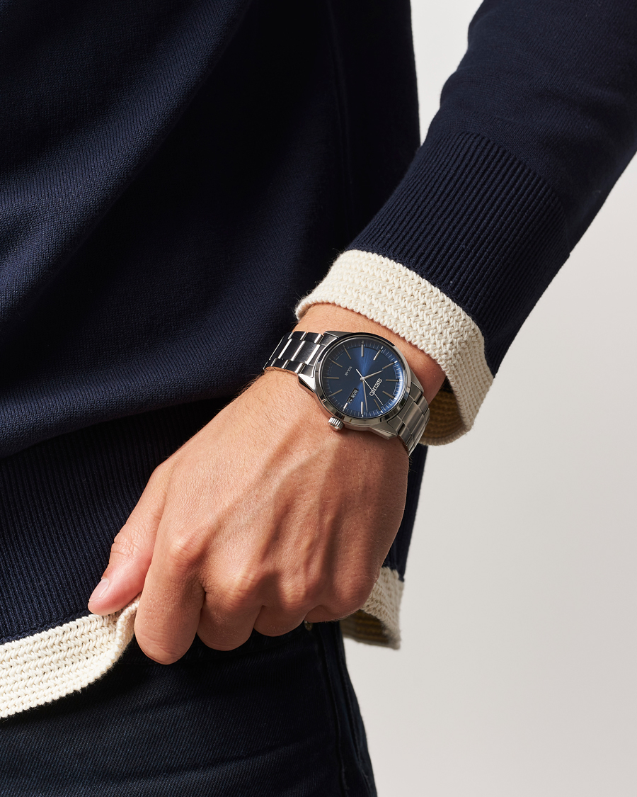 Mies | Seiko Solar Steel 40mm Blue Dial | Seiko | Solar Steel 40mm Blue Dial