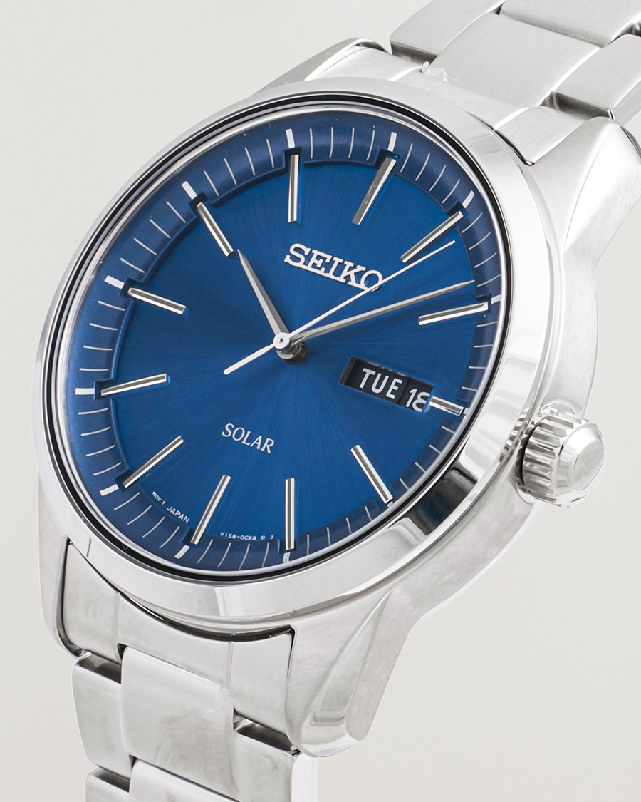 Mies | Seiko Solar Steel 40mm Blue Dial | Seiko | Solar Steel 40mm Blue Dial