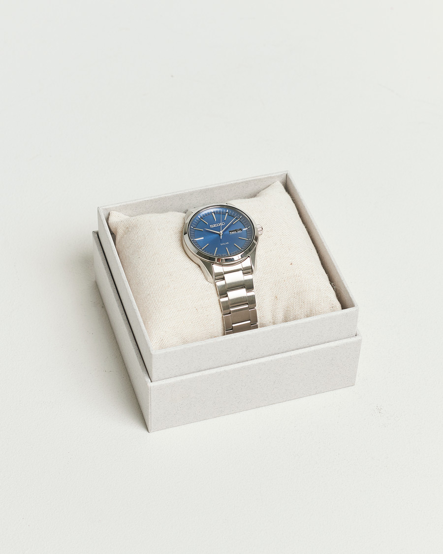 Mies | Seiko Solar Steel 40mm Blue Dial | Seiko | Solar Steel 40mm Blue Dial