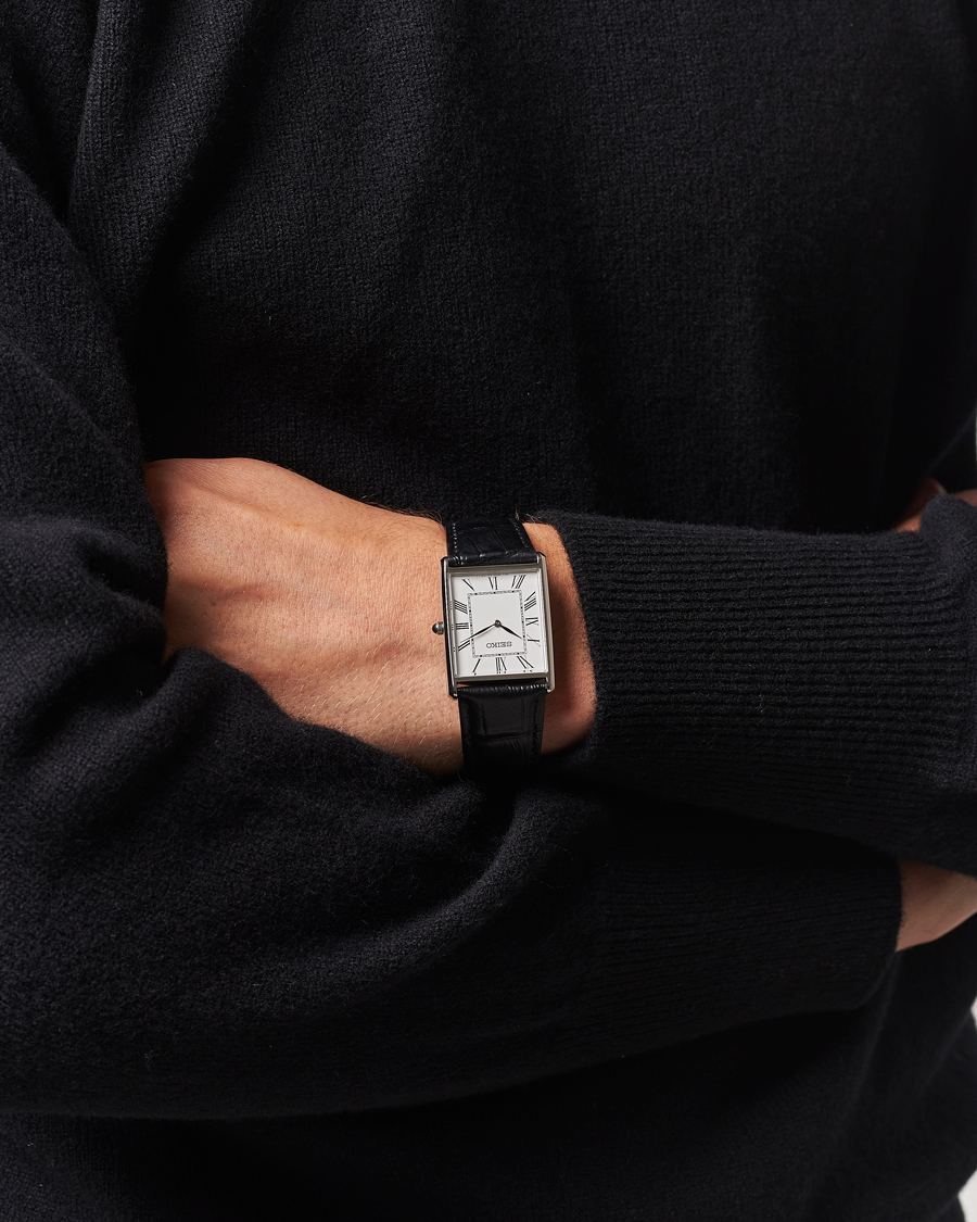 Mies | Seiko Quartz Silver Leather 28mm White Dial | Seiko | Quartz Silver Leather 28mm White Dial