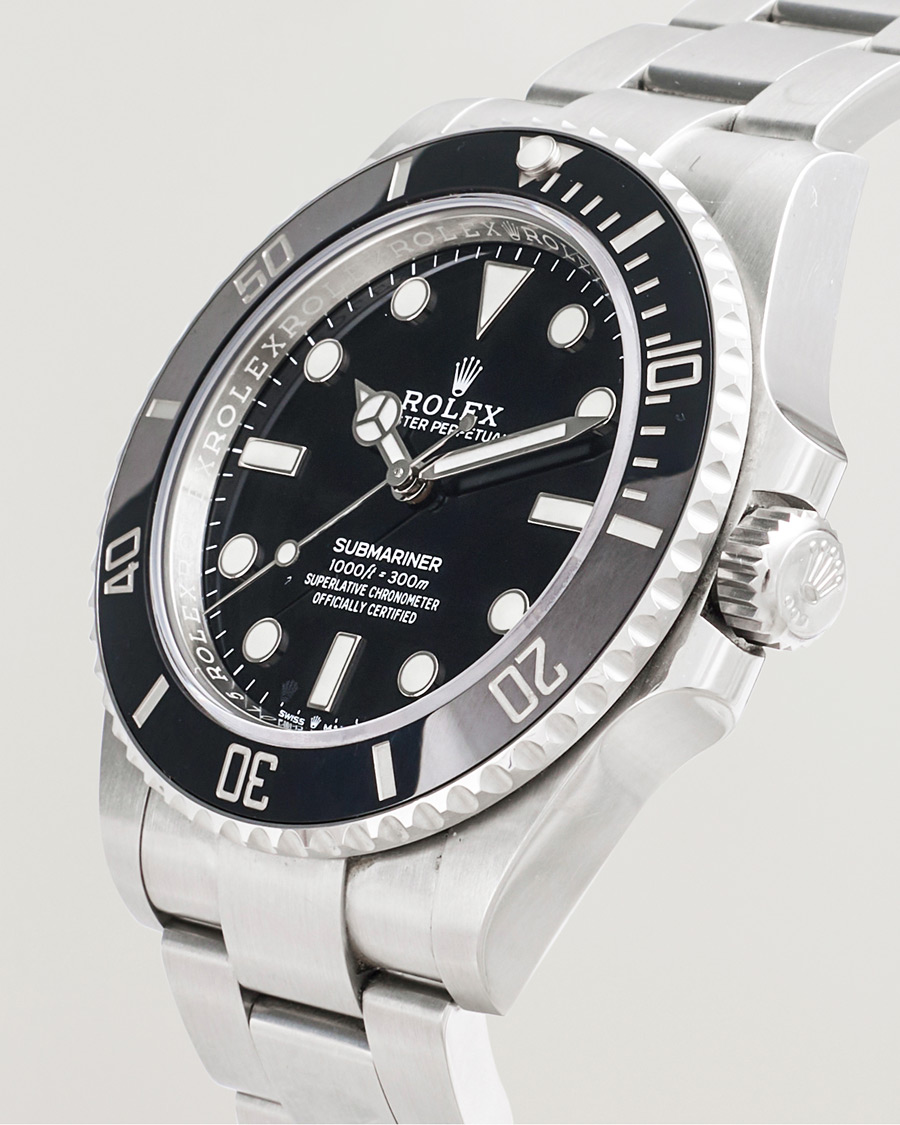 Mies | Rolex Pre-Owned Submariner 124060 Oyster Perpetual Steel Black | Rolex Pre-Owned | Submariner 124060 Oyster Perpetual Steel Black