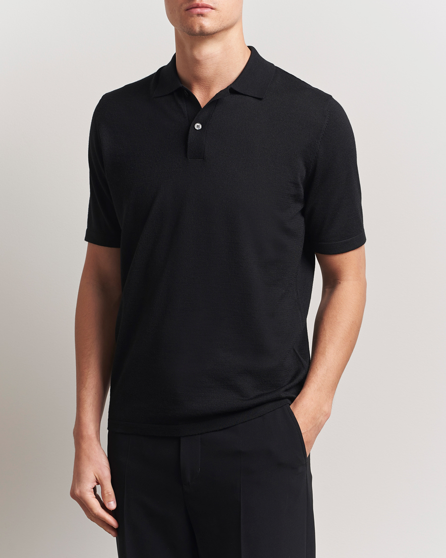Mies | Pikeet | Samsøe Samsøe | Sarown Knitted Polo Black