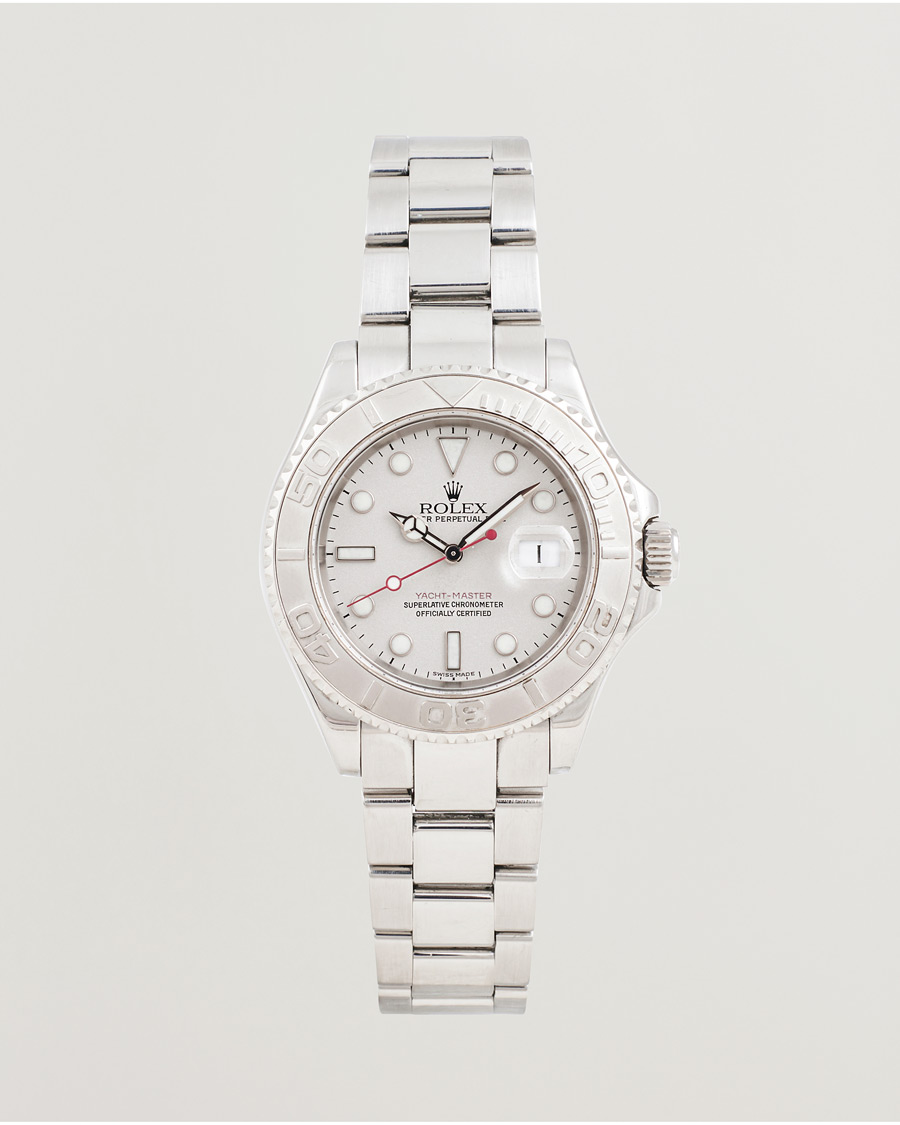 Mies | Rolex Pre-Owned Yacht Master Oyster Perpetual Steel Platinum | Rolex Pre-Owned | Yacht Master Oyster Perpetual Steel Platinum
