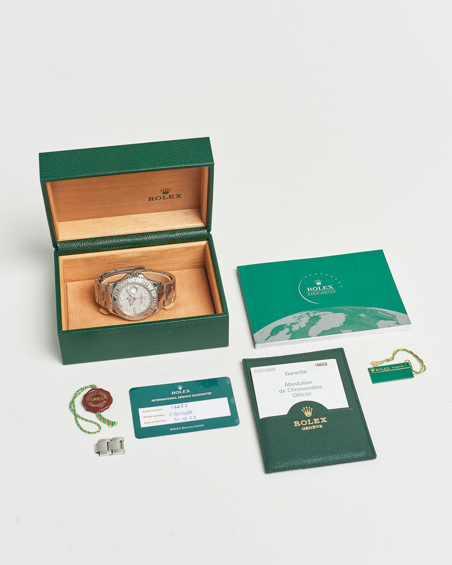 Mies | Rolex Pre-Owned Yacht Master Oyster Perpetual Steel Platinum | Rolex Pre-Owned | Yacht Master Oyster Perpetual Steel Platinum