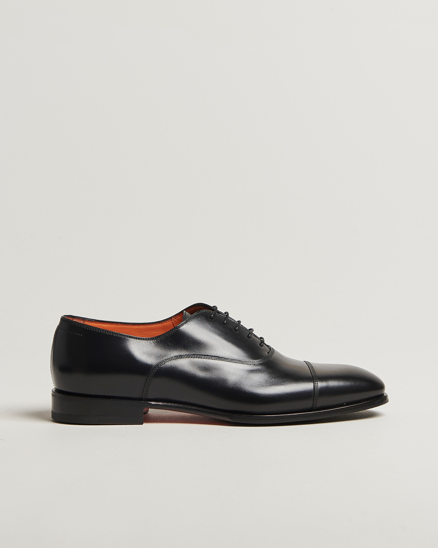 Mies | Oxford-kengät | Santoni | Adrian Oxford Black Calf