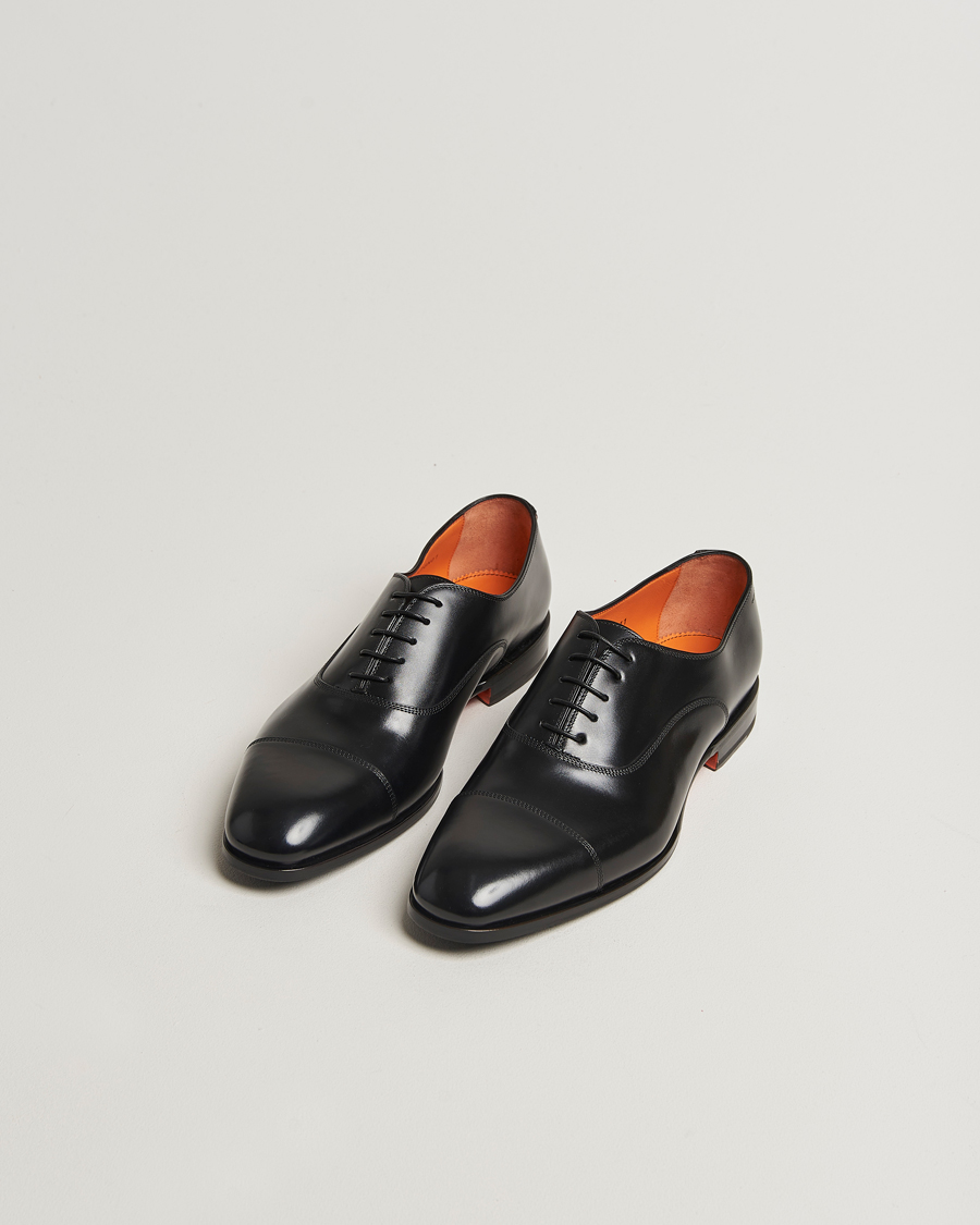 Mies | Oxford-kengät | Santoni | Adrian Oxford Black Calf