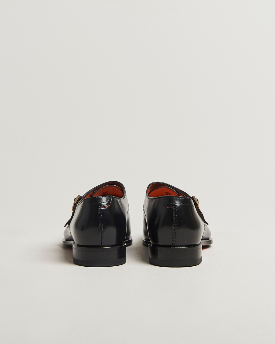 Mies | Solkikengät | Santoni | Adrian Double Monk Black Calf