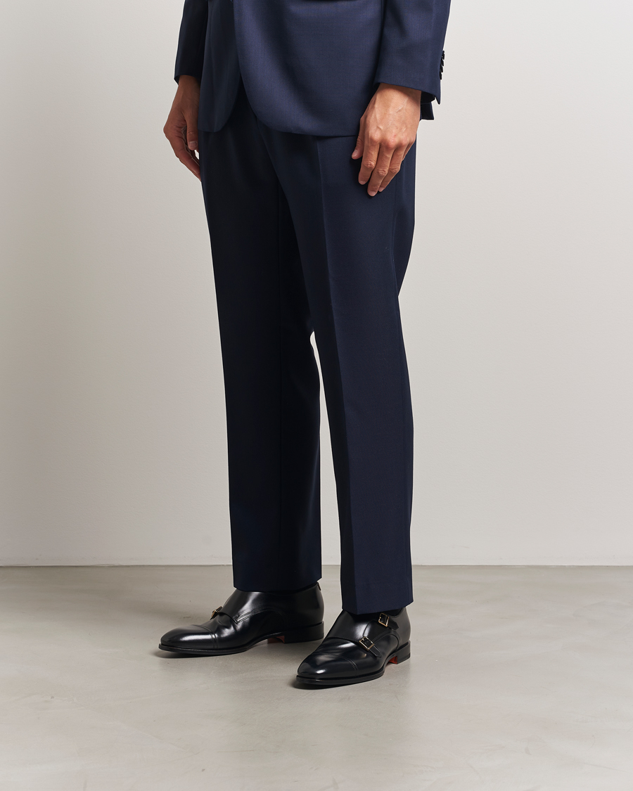 Mies | Solkikengät | Santoni | Adrian Double Monk Black Calf