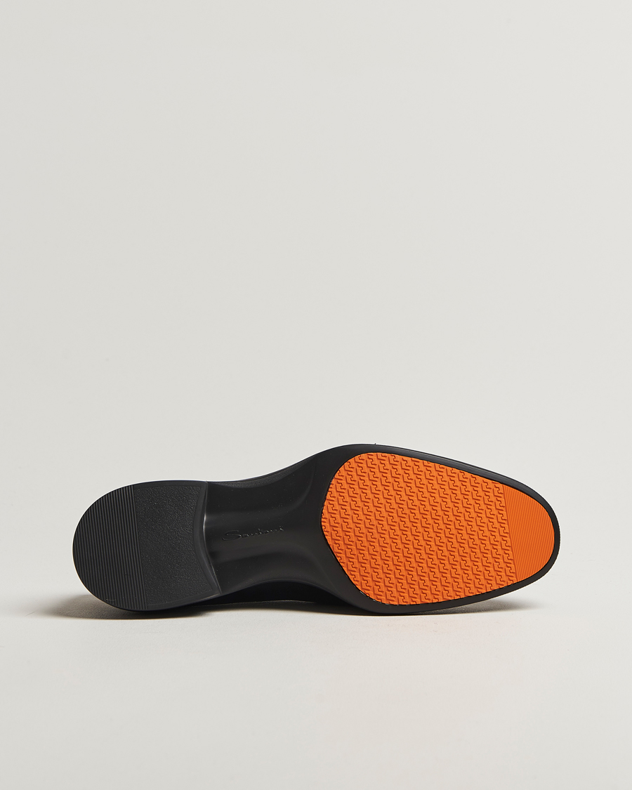 Mies | Loaferit | Santoni | Easy Penny Loafer Black Calf