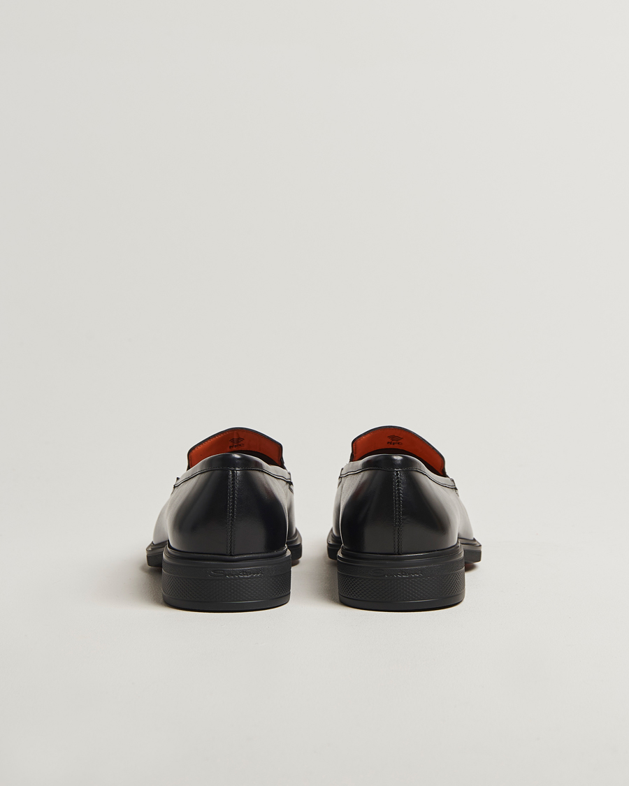 Mies | Loaferit | Santoni | Easy Penny Loafer Black Calf
