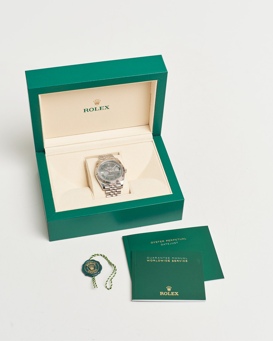Mies | Rolex Pre-Owned Datejust 41mm Wimbledon | Rolex Pre-Owned | Datejust 41mm Wimbledon