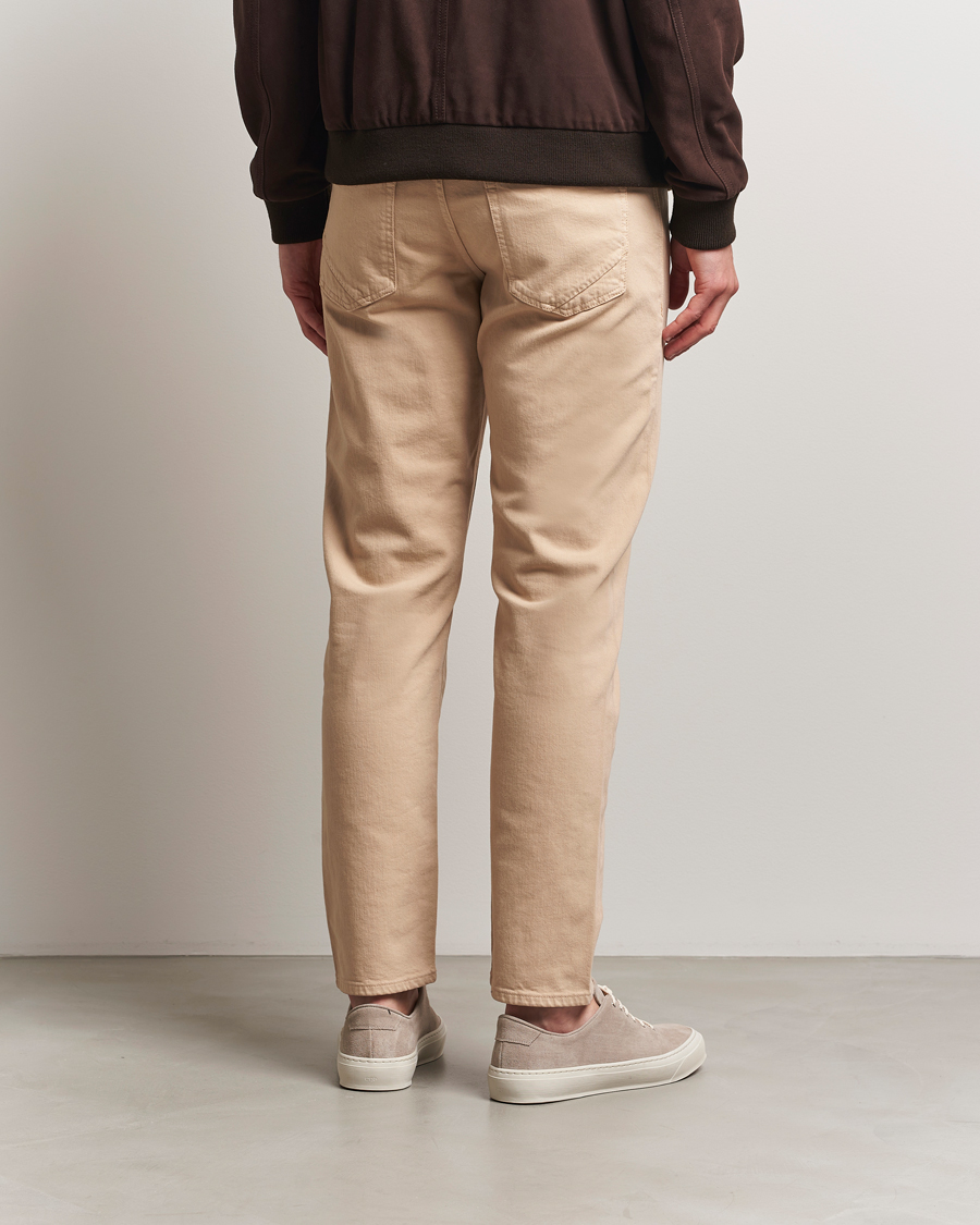 Mies | Housut | Incotex | 5-Pocket Cotton Stretch Pants Beige