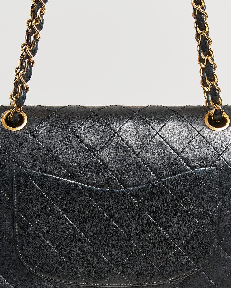 Mies | Chanel Pre-Owned Classic Double Flap Small Lambskin Black | Chanel Pre-Owned | Classic Double Flap Small Lambskin Black