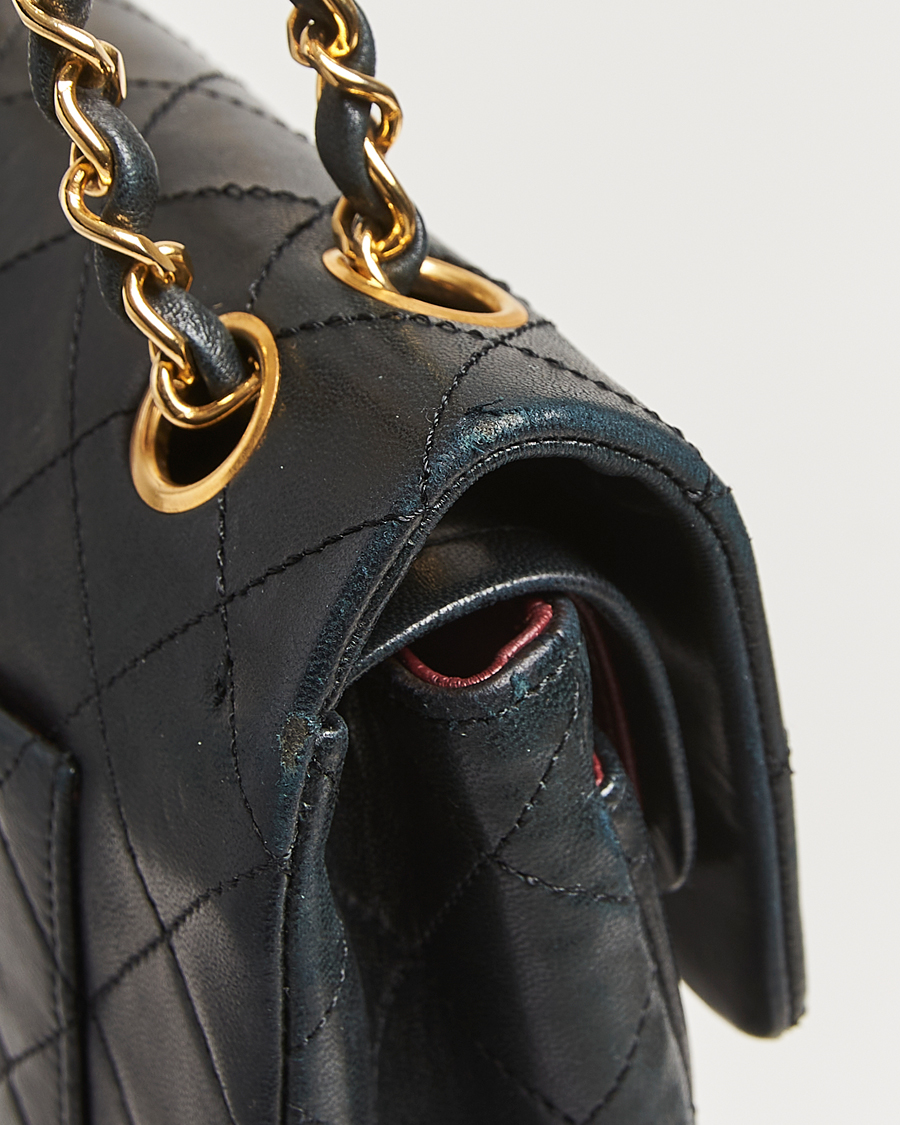 Mies | Chanel Pre-Owned Classic Double Flap Small Lambskin Black | Chanel Pre-Owned | Classic Double Flap Small Lambskin Black