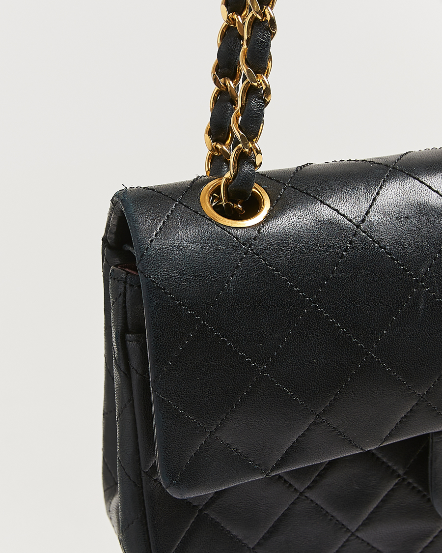 Mies | Chanel Pre-Owned Classic Double Flap Small Lambskin Black | Chanel Pre-Owned | Classic Double Flap Small Lambskin Black