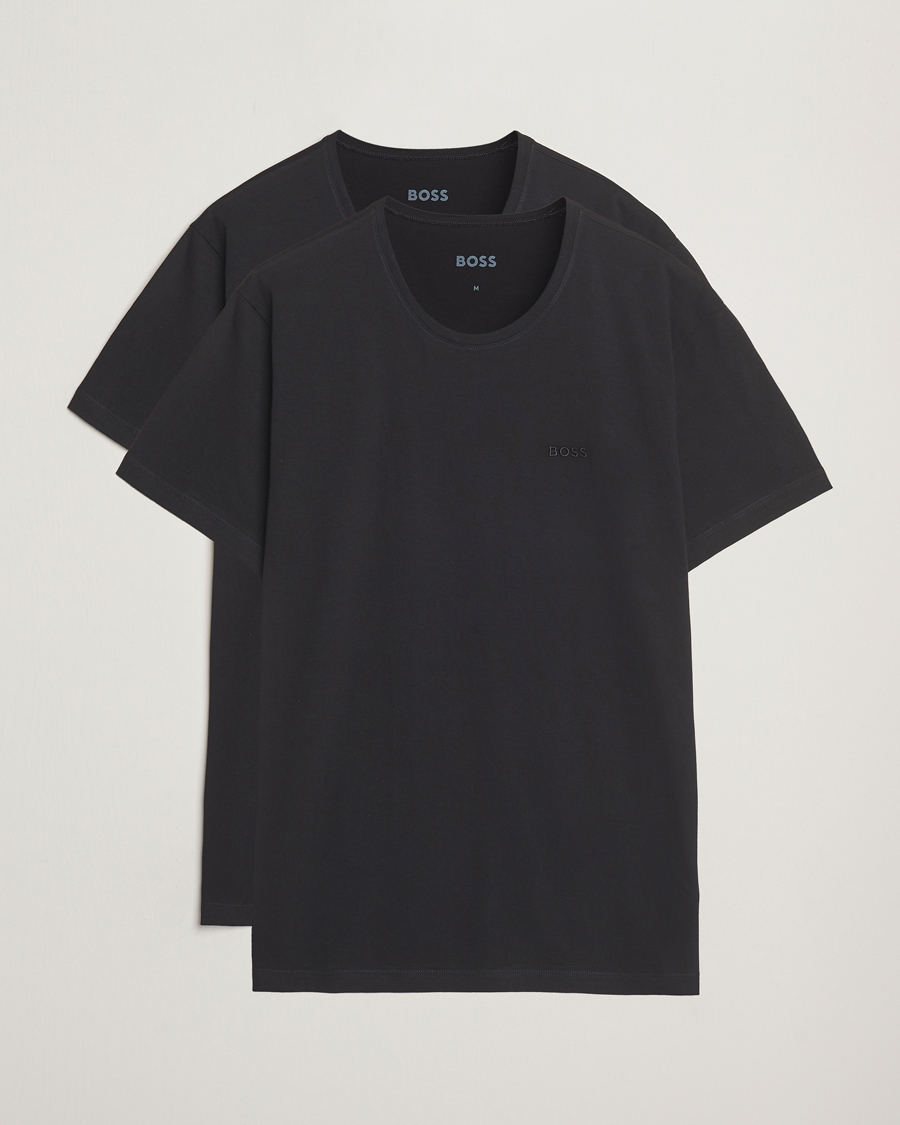 Mies | T-paidat | BOSS BLACK | 2-Pack Relaxed Fit Crew Neck T-Shirt Black