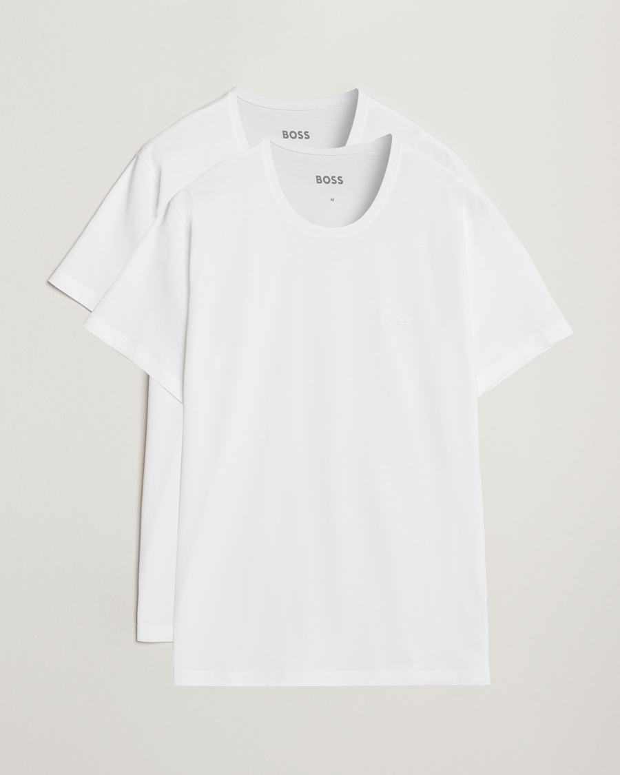 Mies | T-paidat | BOSS BLACK | 2-Pack Relaxed Fit Crew Neck T-Shirt White