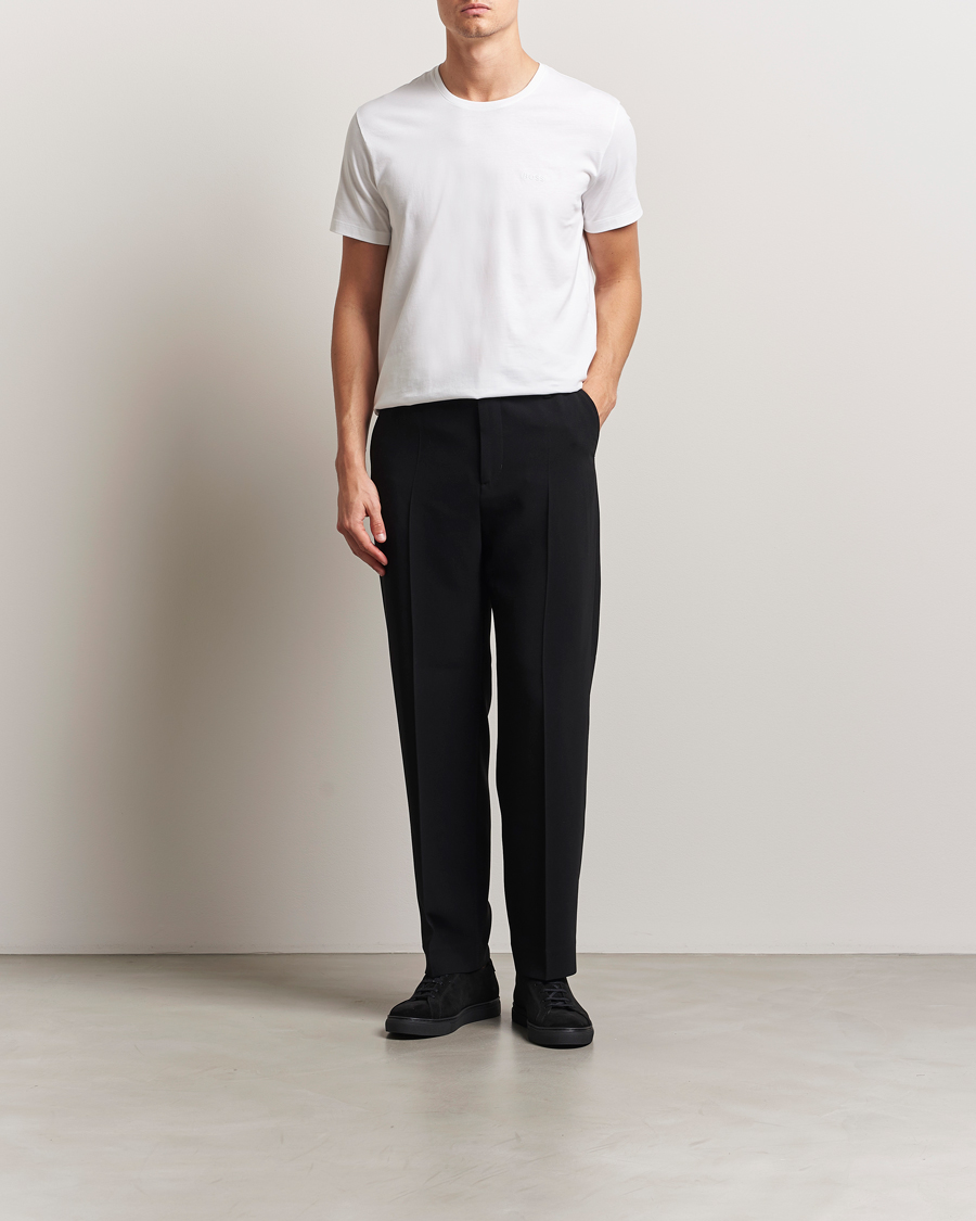 Mies | T-paidat | BOSS BLACK | 2-Pack Relaxed Fit Crew Neck T-Shirt White