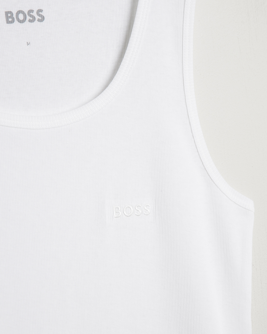 Mies | T-paidat | BOSS BLACK | 3-Pack Ribbed Tank Top White